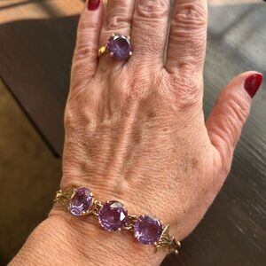 Vintage Antique Alexandrite Jewelry Set